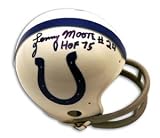 Lenny Moore Signed Baltimore Colts Mini Helmet - HOF 75