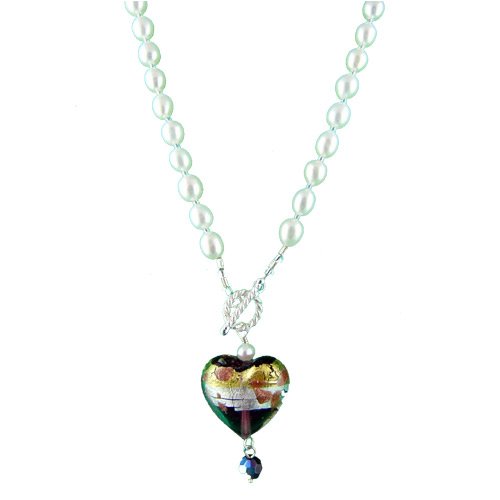 Click here to buy Murano Italian Glass 925 Sterling Silver Necklace 950.