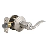 Tools & Hardware : Kwikset 97402-540 Signatures Tustin SmartKey Entry Lever, Satin Nickel