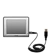 Coiled Power Hot Sync and Charge USB Data Cable w/ Tip Exchange for the Amcor Navigation GPS 3750 - Gomadic Brand