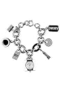DKNY Watch NY4358 - Stainless Steel Charm Bracelet, Silver Dial