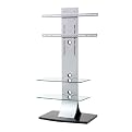 Flat Panel Mounted TV Stand - Silver