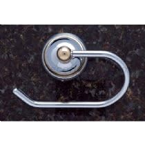 JVJ Hardware Accessories 21505 Plain Series Split Finish Euro Paper Holder Chrome Brass C S Chrome