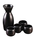 Sake Set - 5 pcs - Black by BIA Cordon Bleu
