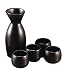 Kitchen & Housewares : Sake Set - 5 pcs - Black by BIA Cordon Bleu