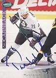 Patrik Carnback, Anaheim Mighty Ducks, 1994 Parkhurst Autographed Card