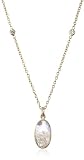 Moritz Glik "Kaleidescope" 18K Yellow Gold Floating Diamond Oval Pendant Necklace