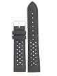 Watch Band Black Leather Sports Model 20mm