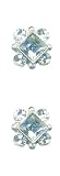 JHB International Inc Square Gem Rhinestone Button - 2-Per Card