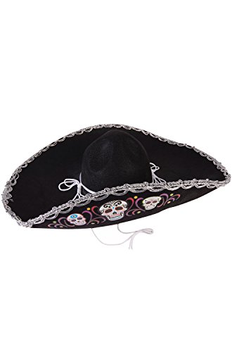 Forum Novelties Day of the Dead Deluxe Sombrero Hat-