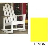 Long Island Outdoor Rocker - Lemon (Lemon) (41H x 26.50W x 30D)