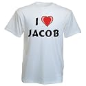 Cotton T-Shirt With I Love Jacob