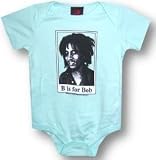 BOB MARLEY - B Is For Bob - Aqua Onesie / Baby T-shirt