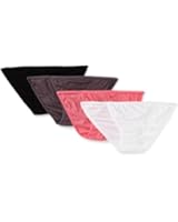 Fruit of the Loom Women's 4-Pack Cotton Fashion String Bikini Panties