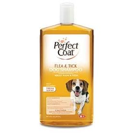 8 in 1 Perfect Coat Flea and Tick Shampoo for Dogs, 32 Ounce Bottle, Fresh Scent by 