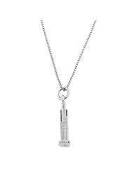Sterling Silver Three Dimensional Chicago Sears Tower Necklace