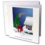 Rich Diesslins Cartoon Days of Christmas TCDC - Larry Miller Cartoon about Santa Overeating at Christmas - Greeting Cards-6 Greeting Cards with envelopes