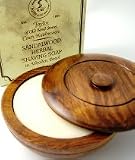 Taylor of Old Bond Street Sandalwood Shaving Soap In A Wooden Bowl, 3.5-Ounce