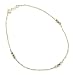 14k Gold Twist Chain with Two-Tone Disco Bead Anklet 9"