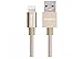 [Apple MFi Certified] ZiKON 3ft/ 1m Nylon Braided 8 Pin Lightning Cable USB Charging Cord with Aluminum Connector for iPhone 6/6s/6 plus/6s plus, 5c/5s/5, iPad Air/Mini, iPod Nano/Touch (Gold)