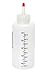 Vestil BTL-RC-16-LBL Low Density Polyethylene (LDPE) Round Graduated Dispensing Bottle with Label and Red Cap, 16 oz Capacity, Translucent