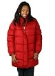 Women's Channel Quilted Puffer Jacket with Faux Fur Trim