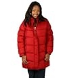 Women's Channel Quilted Puffer Jacket with Faux Fur Trim