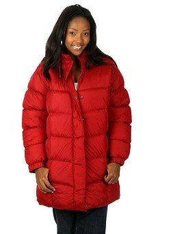 Women's Channel Quilted Puffer Jacket with Faux Fur Trim