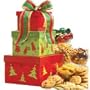 SCHEDULE YOUR DELIVERY DAY! Here's To The Holidays Gourmet Food Tower - Christmas Gift Basket