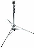 Manfrotto 270CSU 15.6-Feet Super Steel Stand with Leveling Leg (Chrome)