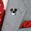 Boxer Natural Ears - Dog Figurine Pins / Tie Tack