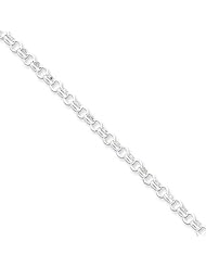 Sterling Silver 24in 4.0mm Rolo Necklace Chain. Metal Wt- 12.67g