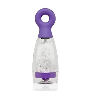 Arta Mezzo 5-1 2-Inch Salt Grinder, Softkote Orchid by Arta
