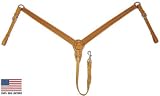 Basket Weave Breast Collar USA Leather