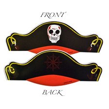 12 Cardboard Pirate Hats
