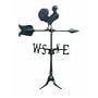 Whitehall Prod. WV3-A-76SR-BKND Rooster Weathervane