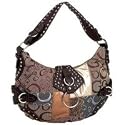 Gigi Chantal Brown Jacquard Patchwork Purse