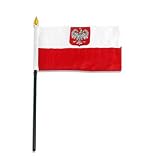 Poland State Flag and Civil Ensign 4 x 6 inch