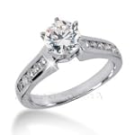 SAVE $2246.31 - 14K White Gold Round Cut Diamond Promise Engagement Ring (0.75ct.tw, HI Color, SI2-3 Clarity) $816.24
