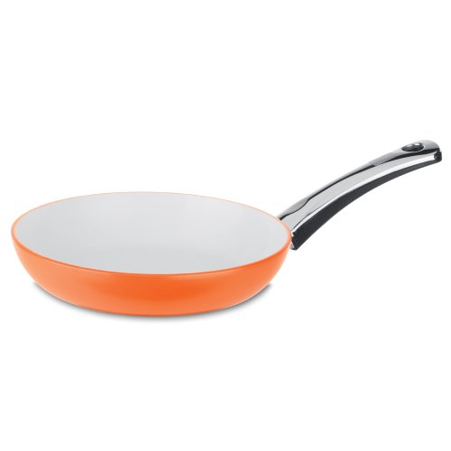 Berndes 079604 Alu Color Bratpfanne 28 cm, keramikversiegelt innen wei&szlig;, au&szlig;en orange Preisvergleich