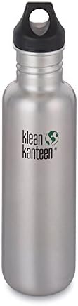 KLEAN KANTEEN Classic 27 oz. Travel Water Bottle w/Loop Cap - BRUSHED STAINLESS