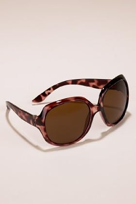 Older Girls' Tortoise Skin Print Tinted Sunglasses