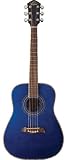 Oscar Schmidt OG1TBL 3/4 Size Dreadnought Acoustic Guitar (High Gloss Blue)