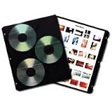 Itoya Art Proflio Digital Disc Storage Sheets, Holds 3 CDs / DVDs Per Sheet, 4 Pack