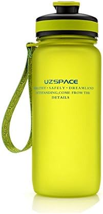 Doopo Sports Water Bottle - BPA Free Non Toxic - Leak Proof Drinking Bottle for Hiking, Camping, Gym, Cycling, Yoga, Outdoors (Green, 650 ml)