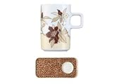 Arzberg Edo Edo Brown Espresso Cup w Snack Saucer 3.7-oz. by Arzberg