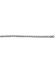 CleverEves 14Kt White Gold Solid Link 5mm Bracelet