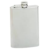 Maxam 8oz Stainless Steel Hip Flask with Screw Down Cap