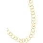 14K Gold Circle Fancy Link Bracelet 7.5"