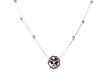 Glass Medallion Star Necklace - Purple, by Anat Eyal